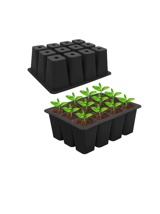 Silikon Samen-Startertablett 12 Zellen – Wiederverwendbares Anzucht-Set für Kräuter & Gemüse