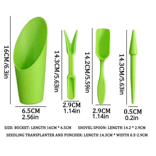 Kunststoff-Pflanz- und Düngegerät für Setzlinge