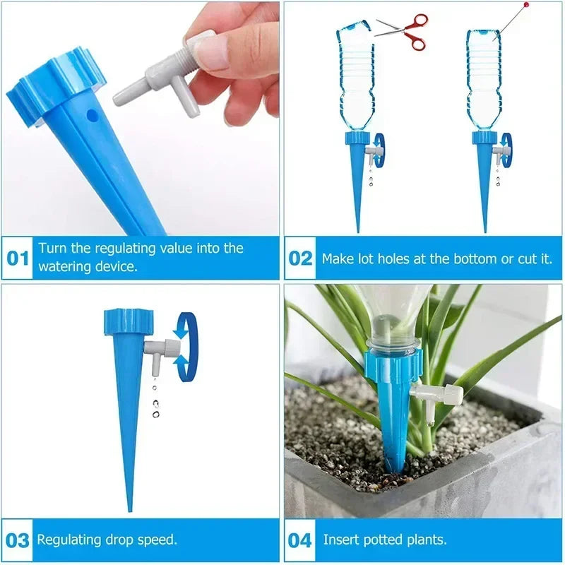 Automatisches Tropfbewässerungssystem - Verstellbar für Pflanzen & Garten
