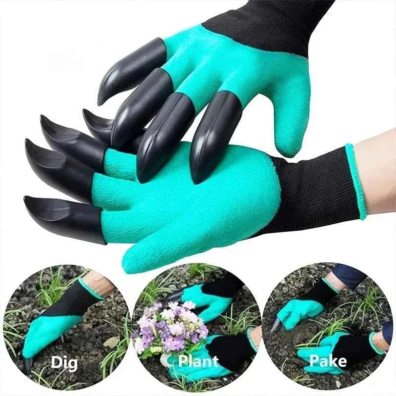 Gartenhandschuhe mit Krallen