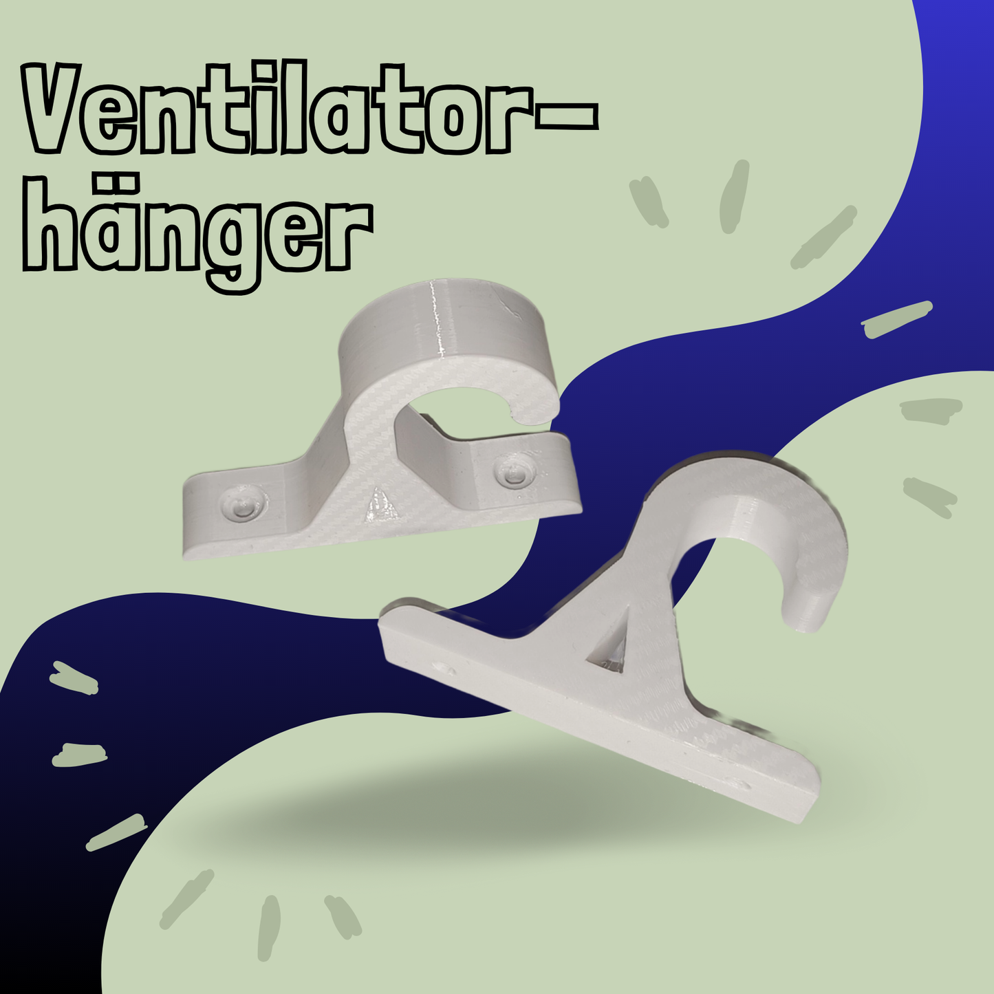 Lüfterhalter mit Schraubaufnahme