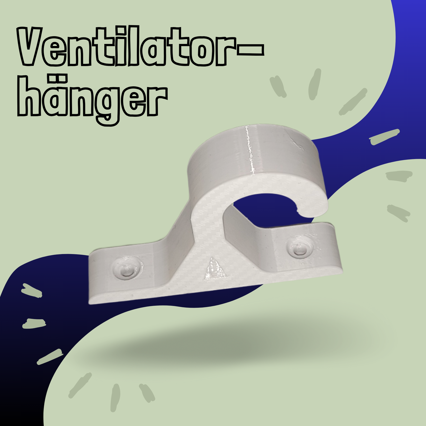 Lüfterhalter mit Schraubaufnahme