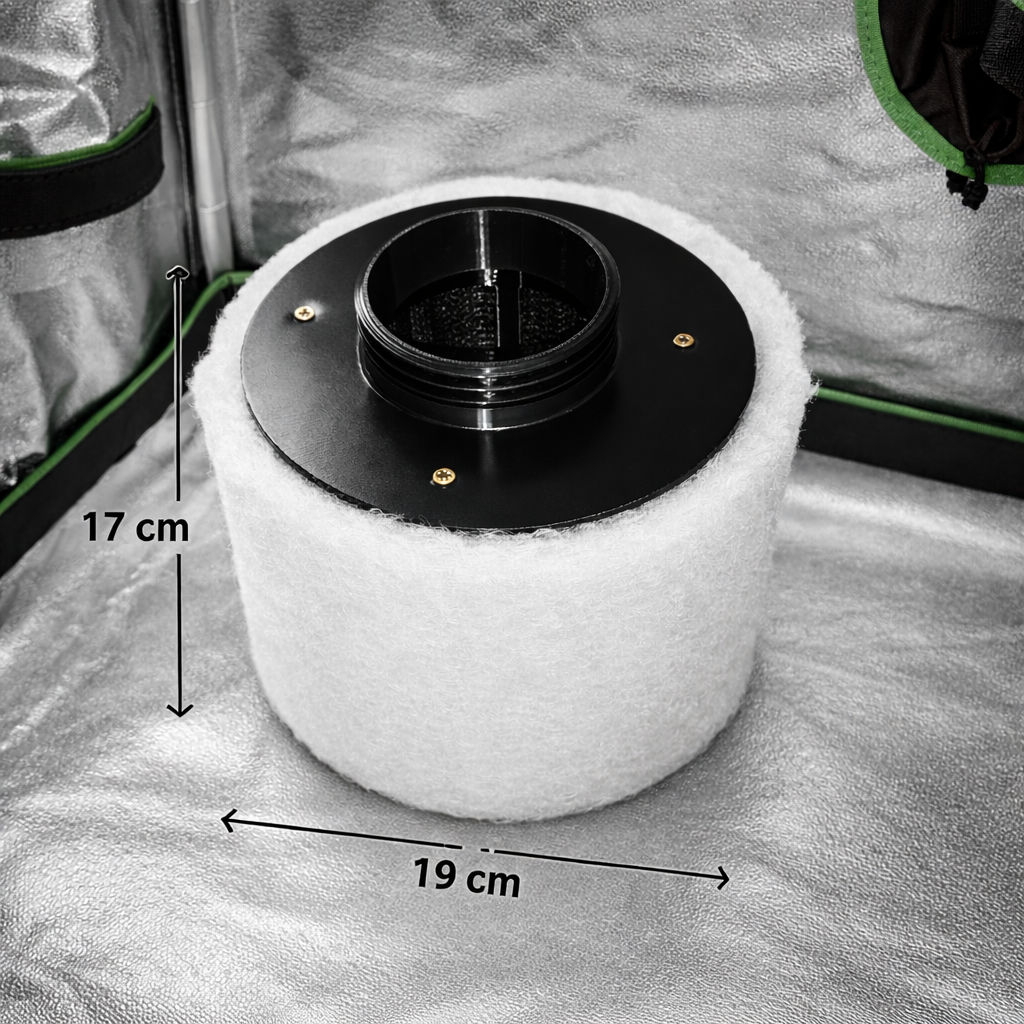 Aktivkohlefilter 95mm – modularer Geruchsfilter mit wechselbarer Füllung