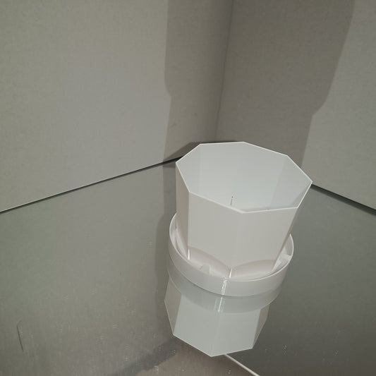 Moderner 3D-gedruckter Pflanzentopf – Hydrokultur geeignet