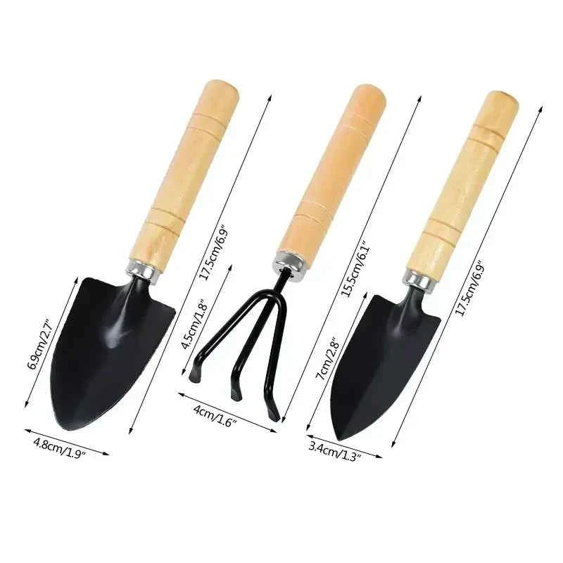 3-teiliges Mini Gartenwerkzeug-Set