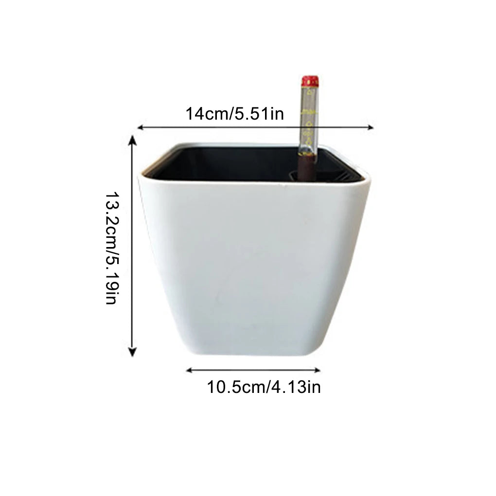 Selbstbewässernder Blumentopf – Modern, Smart & Pflegeleicht (14 cm) - Littlefarmerrs23