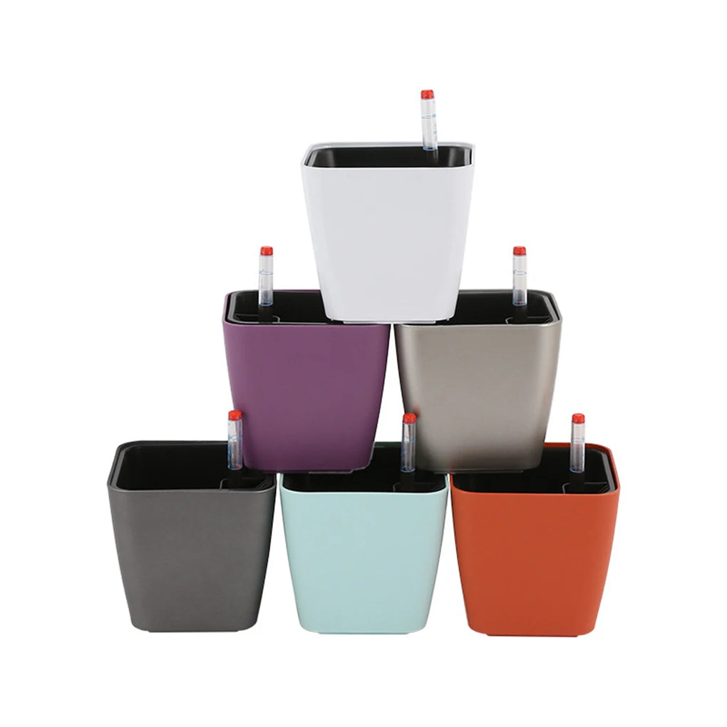 Selbstbewässernder Blumentopf – Modern, Smart & Pflegeleicht (14 cm) - Littlefarmerrs23