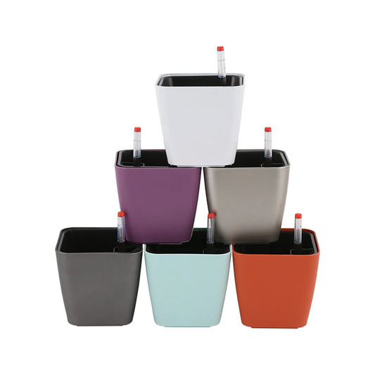 Selbstbewässernder Blumentopf – Modern, Smart & Pflegeleicht (14 cm) - Littlefarmerrs23