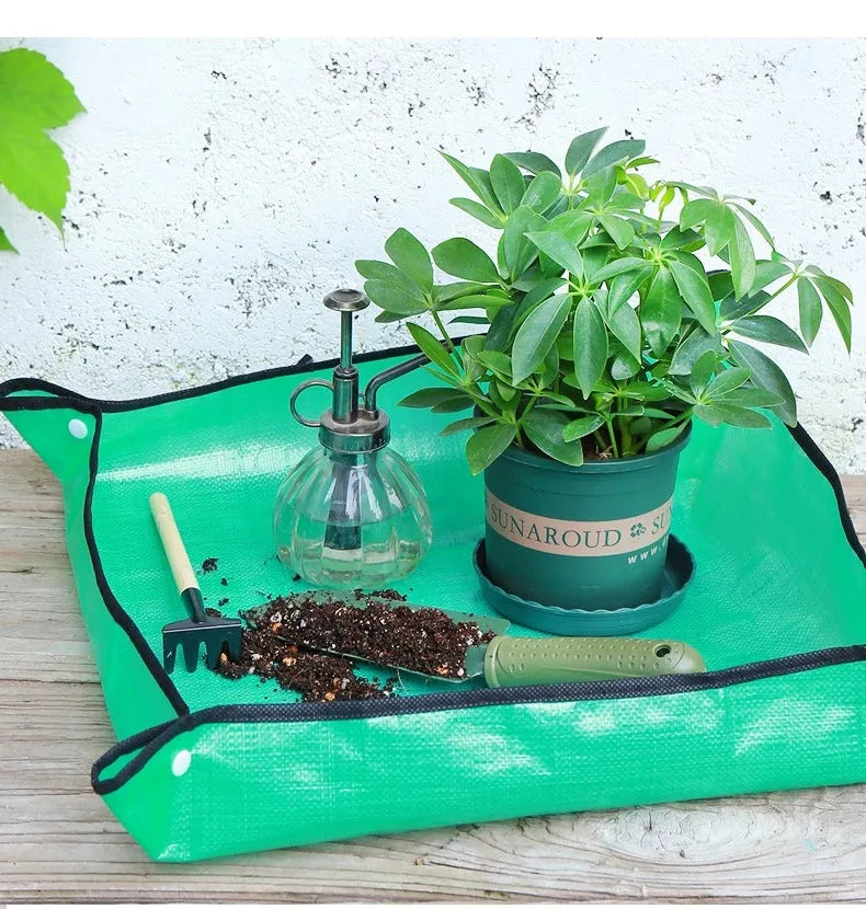 Premium Pflanzmatte  - Wasserdicht & Faltbar für sauberes Umtopfen