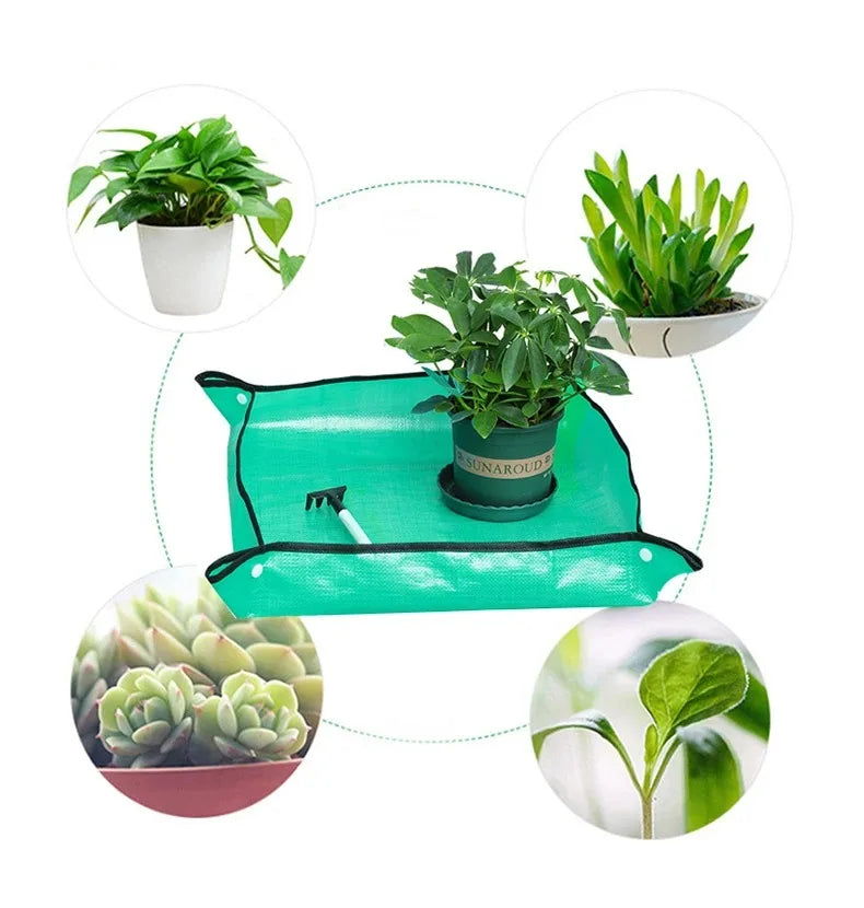 Premium Pflanzmatte  - Wasserdicht & Faltbar für sauberes Umtopfen