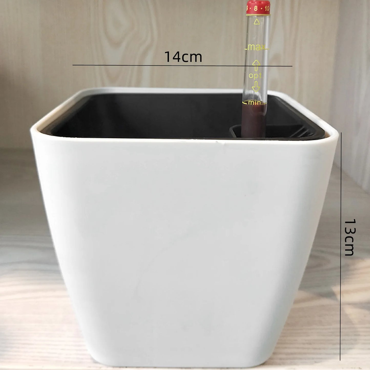 Moderner, selbstbewässernder Blumentopf mit Wasserstandsanzeige - Littlefarmerrs23