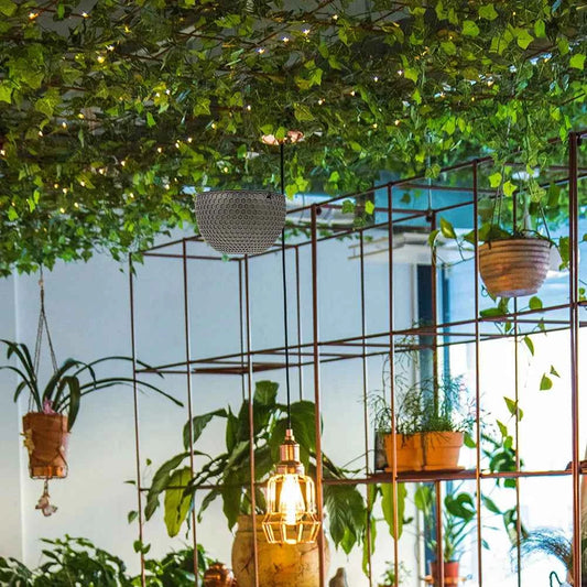 Hängekorb Blumentopf Kunststoff, 2er-Set, rund