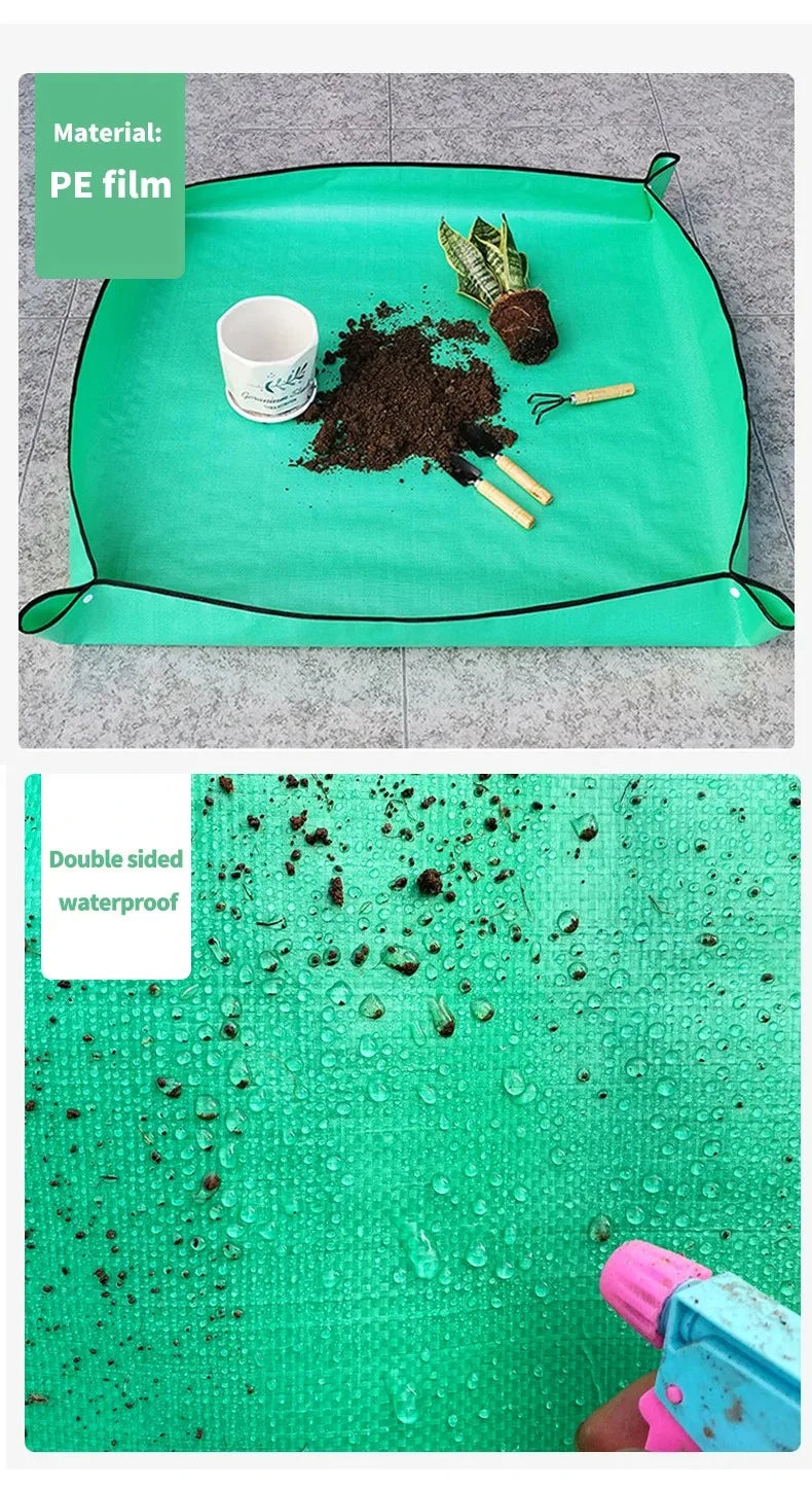 Premium Pflanzmatte  - Wasserdicht & Faltbar für sauberes Umtopfen