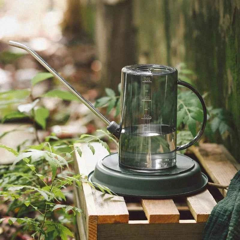Gießkanne mit langem Auslauf und Garten-Spatenset