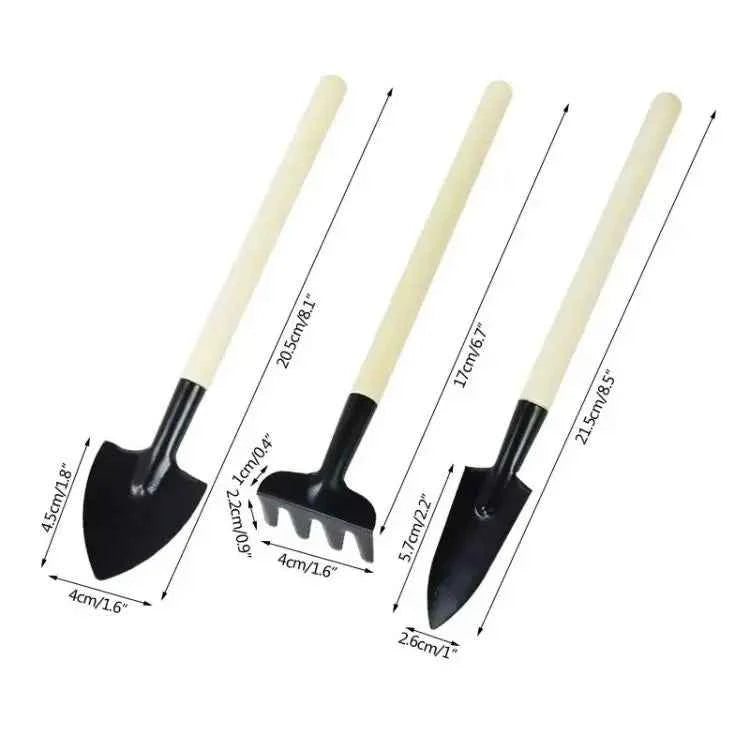 3-teiliges Mini Gartenwerkzeug-Set