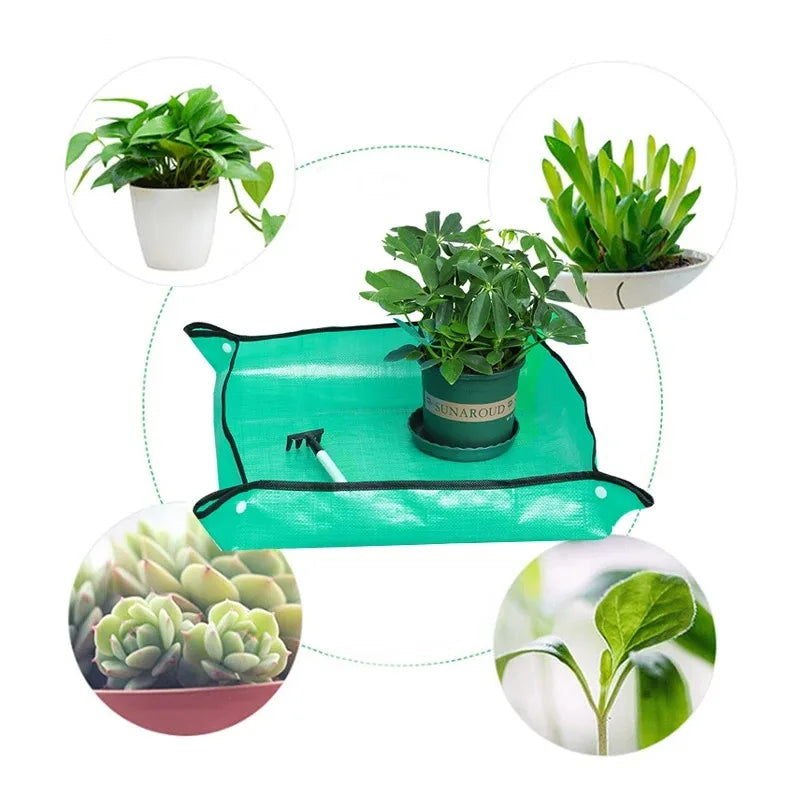 Premium Pflanzmatte  - Wasserdicht & Faltbar für sauberes Umtopfen