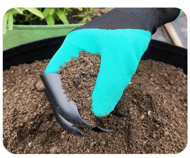 Gartenhandschuhe mit Krallen