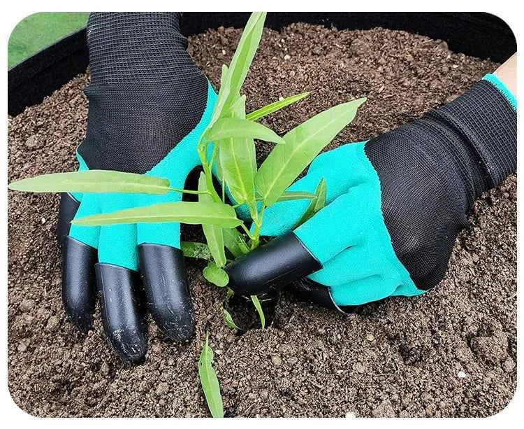 Gartenhandschuhe mit Krallen