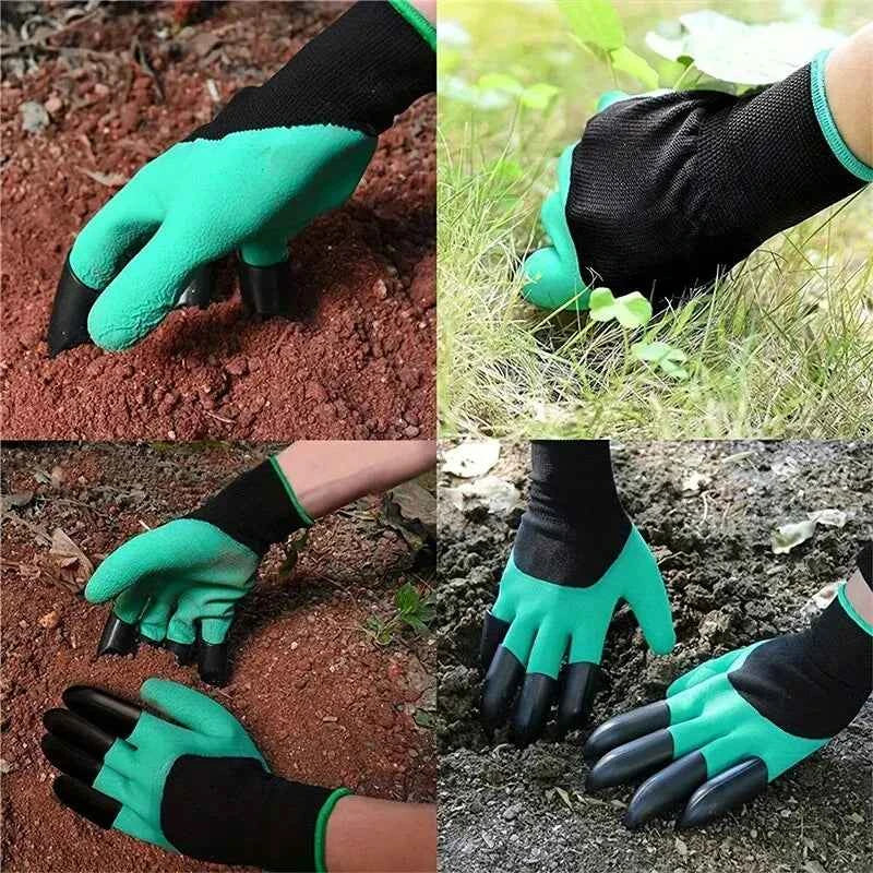 Gartenhandschuhe mit Krallen