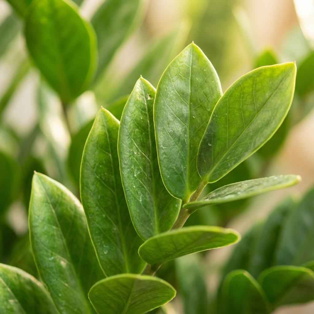 Zamioculcas Zamiifolia mit Zeegras-Korb natur  - 80cm - Ø21